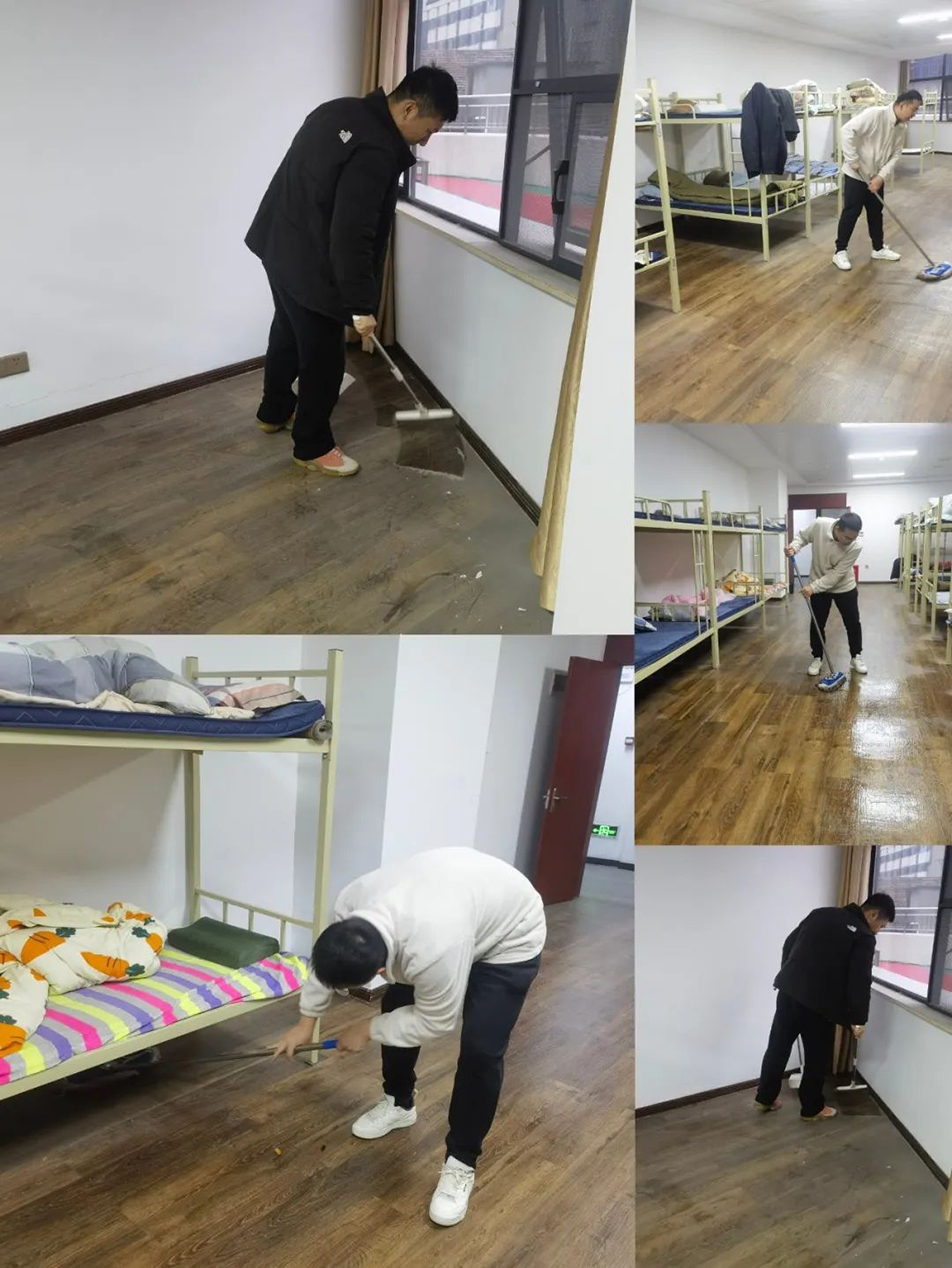 機關團支部組織志愿者開展“扮靚新宿舍，溫情暖人心”集中清掃活動